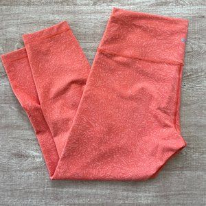 Lululemon Wunder Train high-rise tight size 14 Crunch Warm Coral GUC no pilling